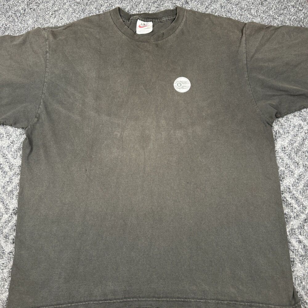 Vintage 90s Nike T Shirt Men’s Large Black Faded Made In USA
